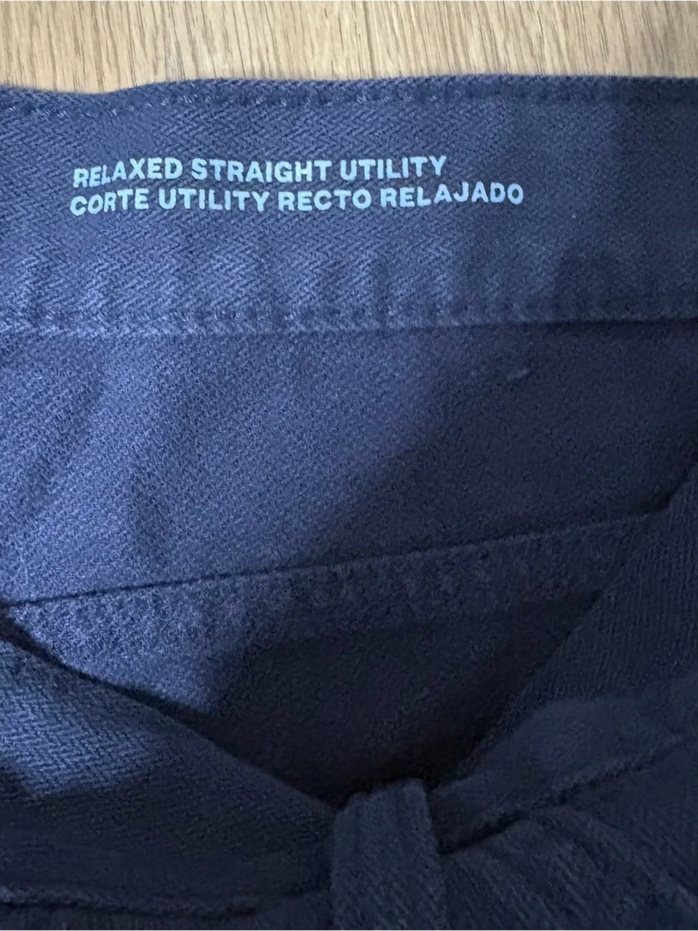 NWT Goodfellow Relaxed Straight Utility Pants 38x32 Blue Cotton Workwear
